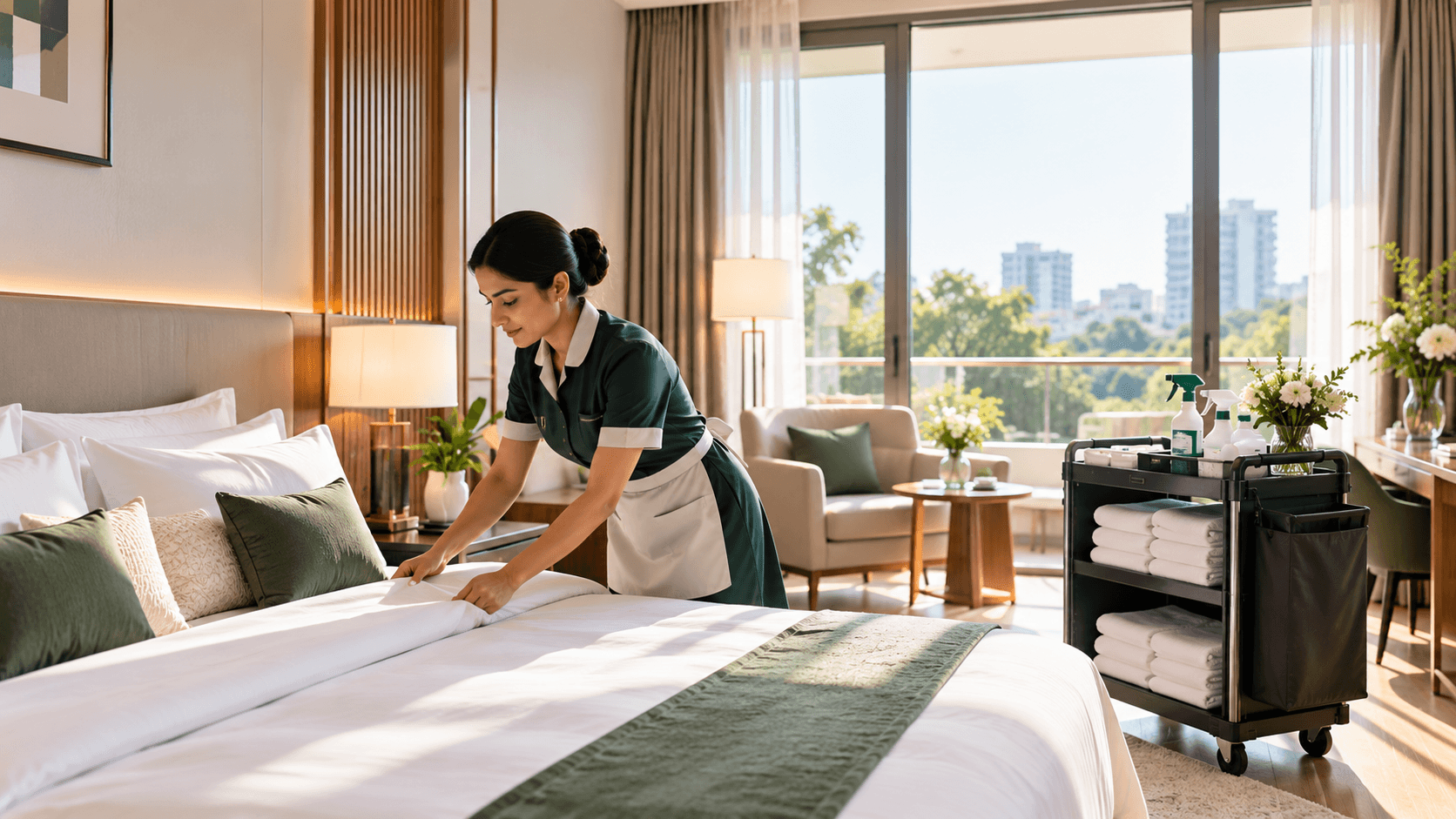 Hotel housekeeping software dashboard by IMPACT PMS