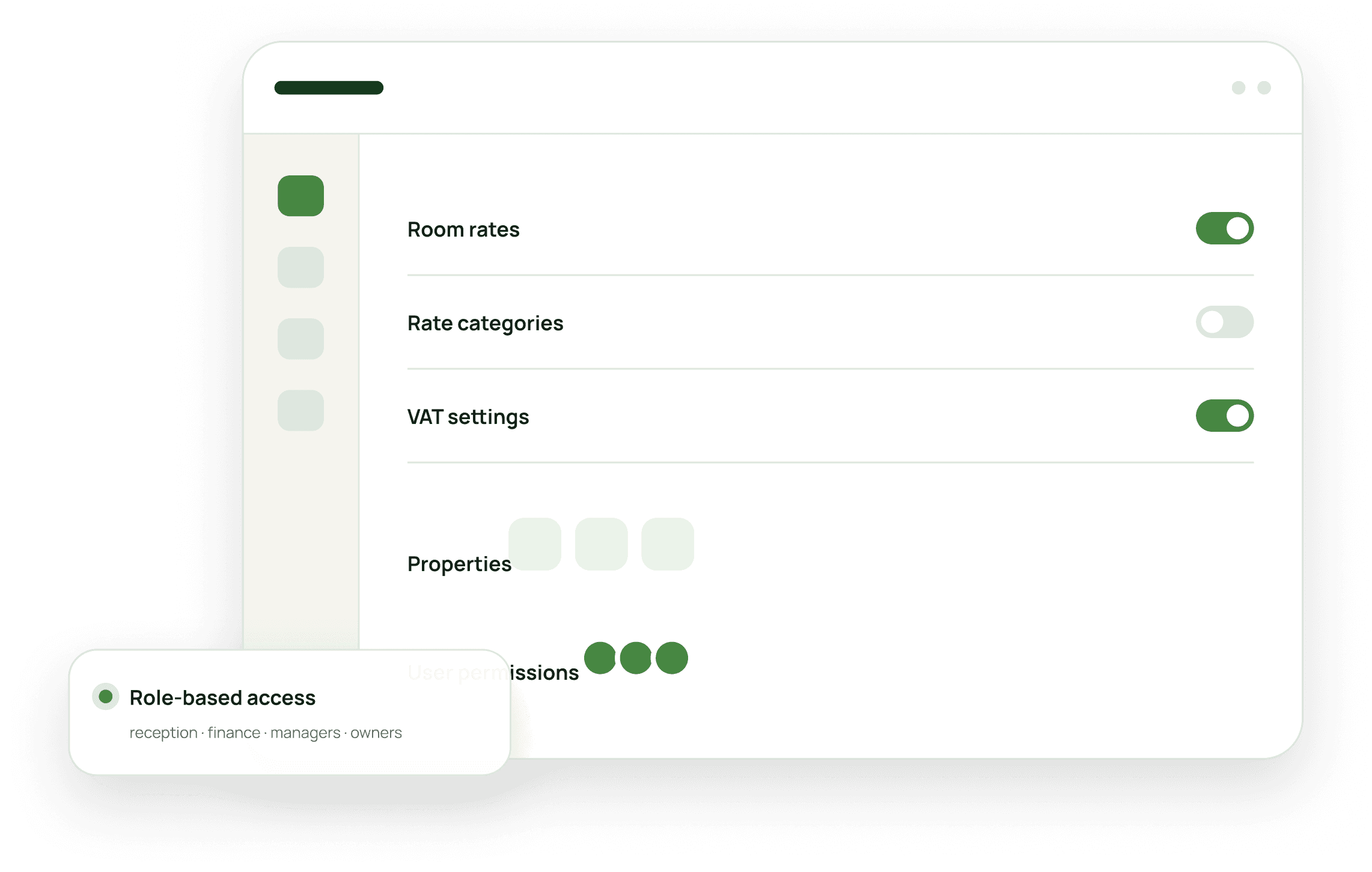 ABS Hotel Configuration and Role-based Access